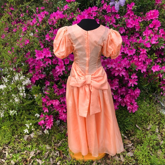 SOLDVintage 1980’s Cinderella drop waist gownSOLD - Picture 4 of 5